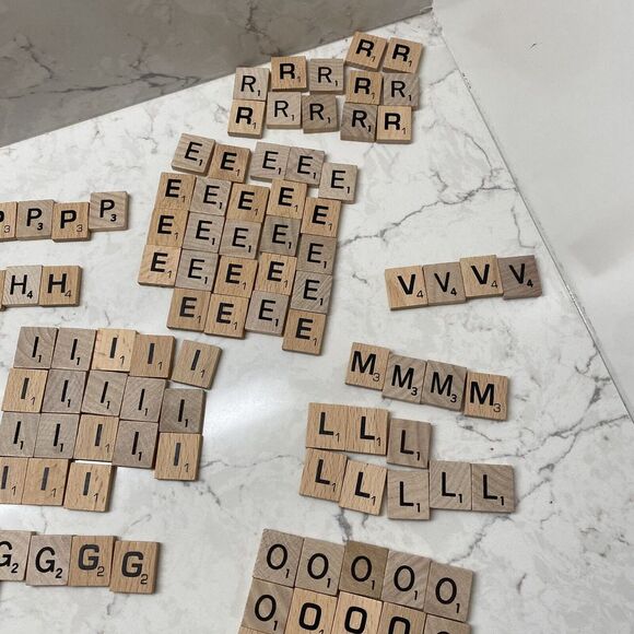 Scrabble Tiles Lot of 215 - Picture 3 of 8